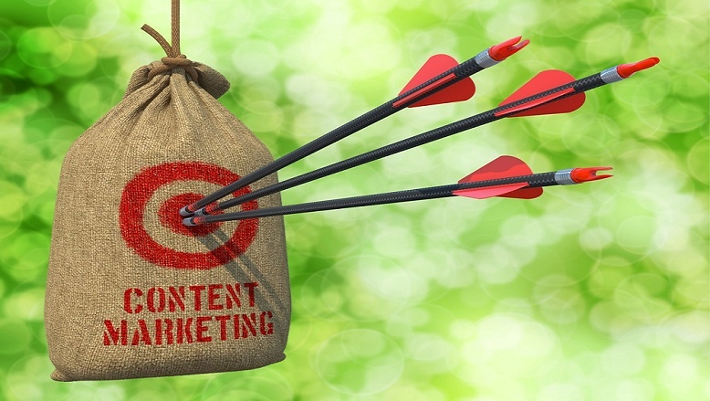 Three-Arrows-Hit-the-B2B-Content-Marketing-Red-Target-on-a-Hanging-Sack.jpg